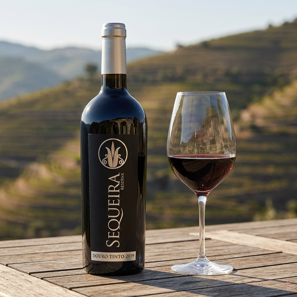 Sequeira Reserva Tinto em ambiente comercial