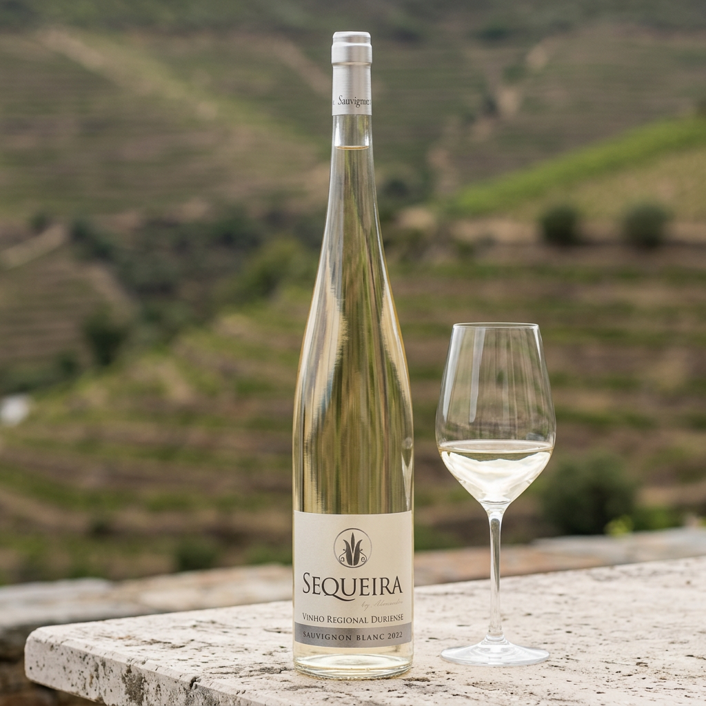 Sequeira Sauvignon Blanc em ambiente comercial