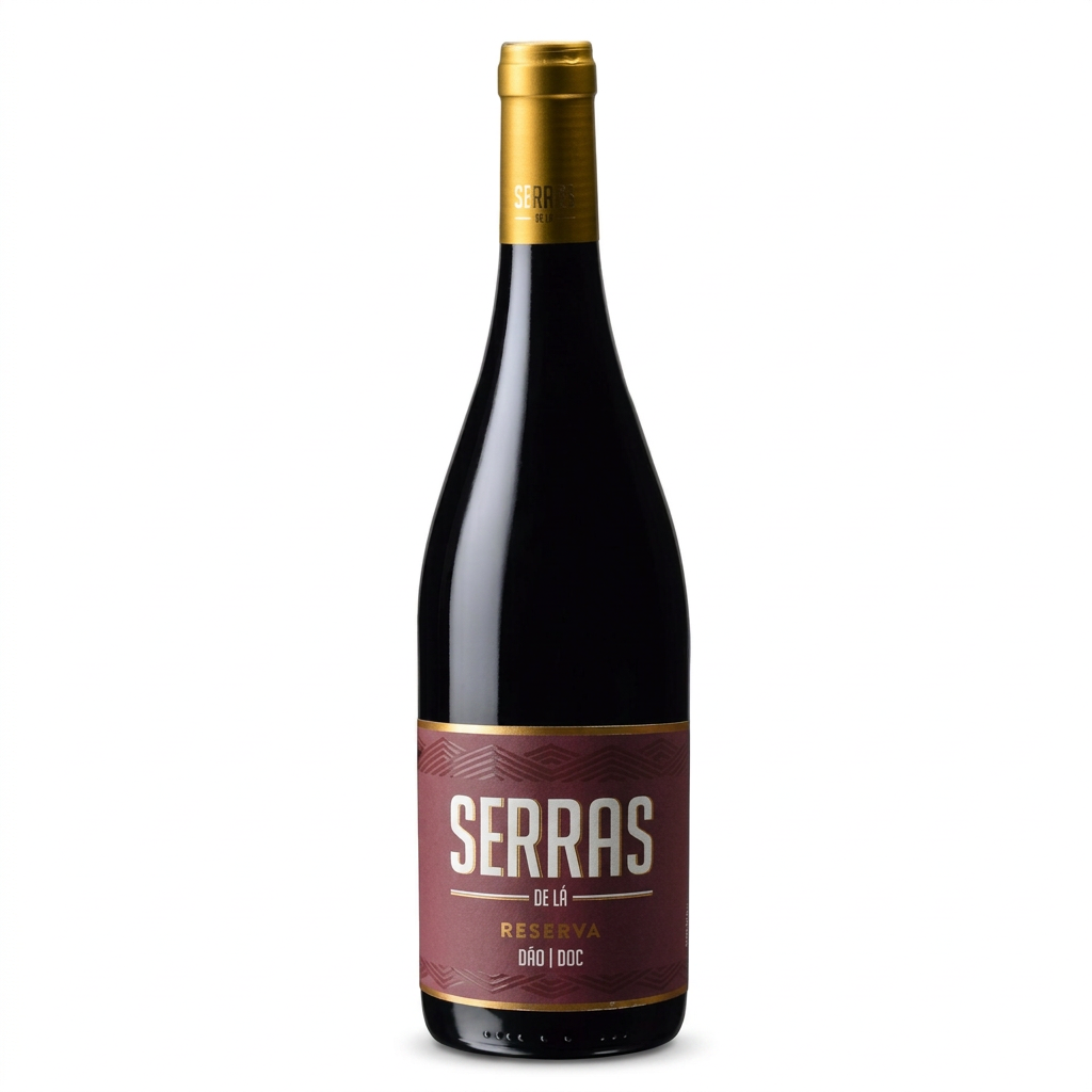 Serras de Lá Reserva Tinto em fundo branco