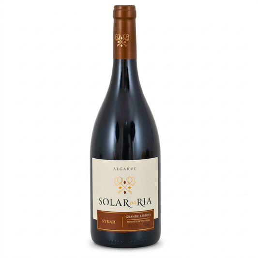 Solar da Ria Syrah em fundo branco